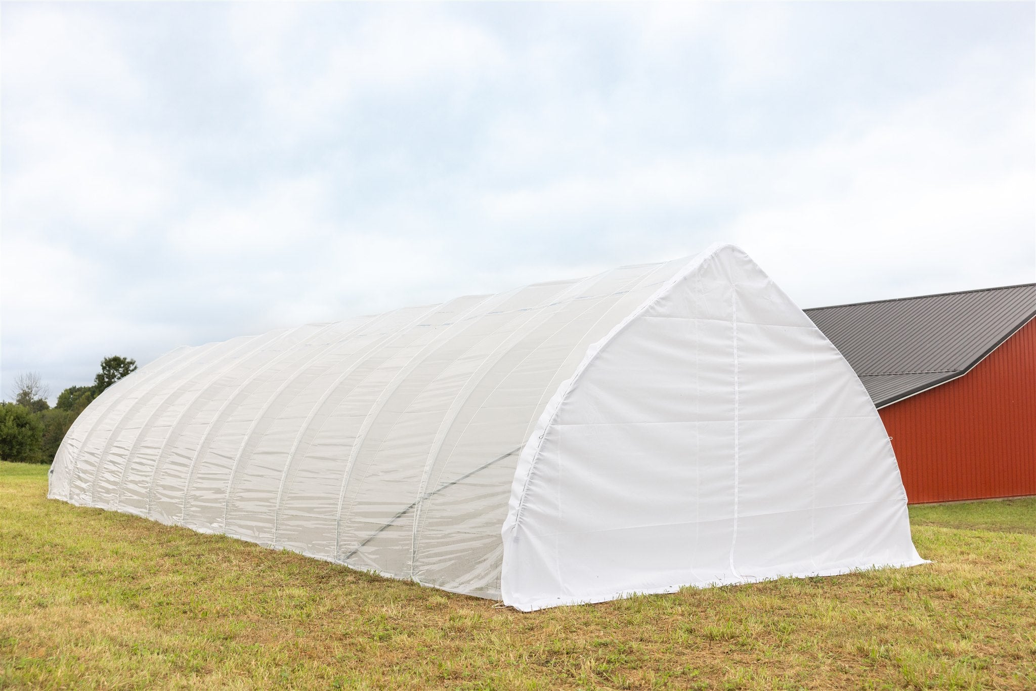 deep creek tarp large Caterpillar Zippered Tarp End Wall – CropKing