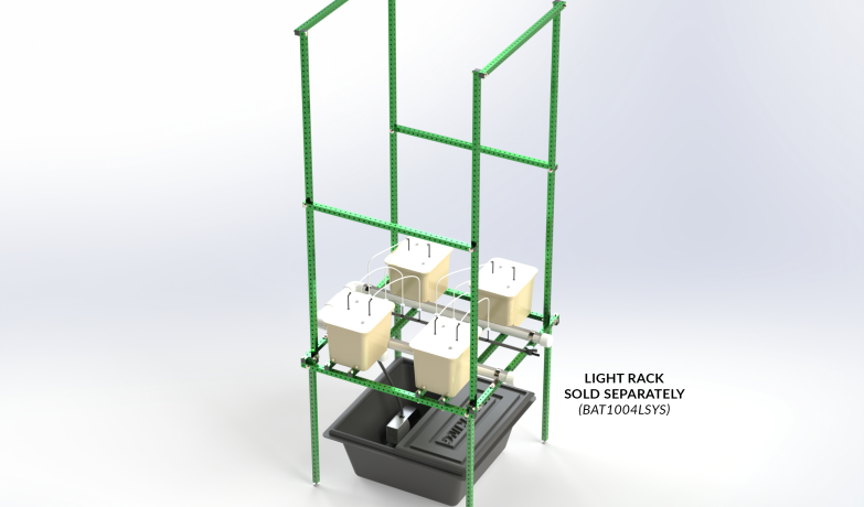 4 Bucket Bato System with Light Rack