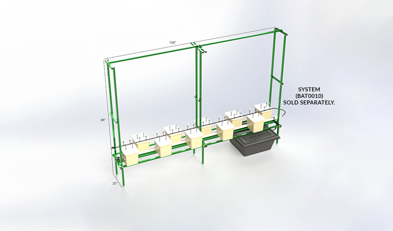 10 Bato Bucket System - Light Support Rack