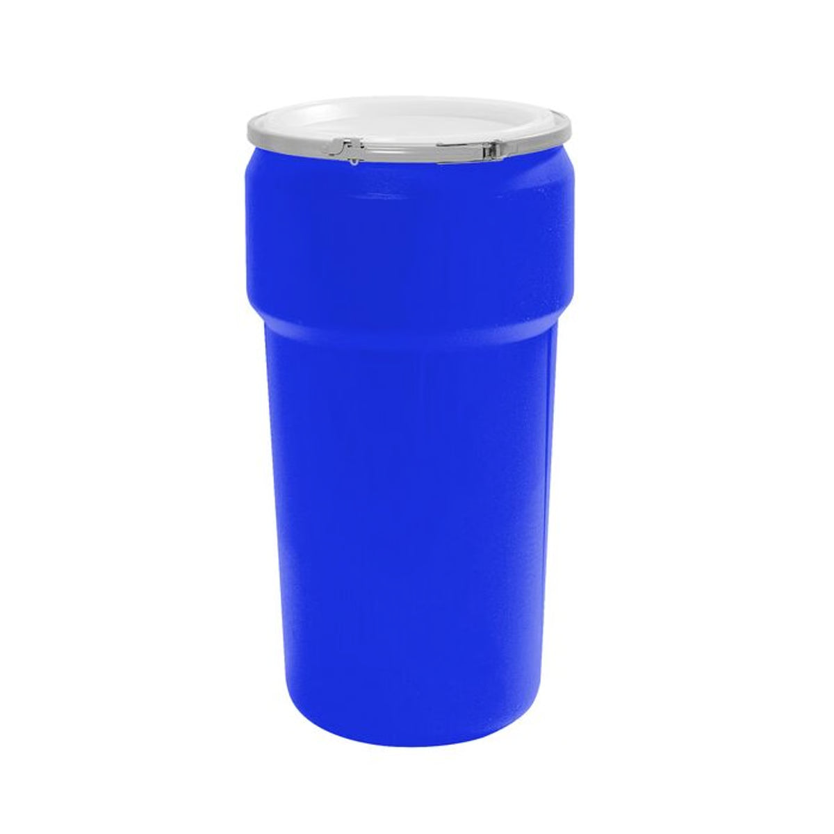 20 Gallon Blue HDPE Drum with Metal Lever-Lock Lid