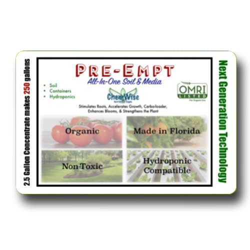 Pre-EMPT Organic Hydroponic Fertilizer