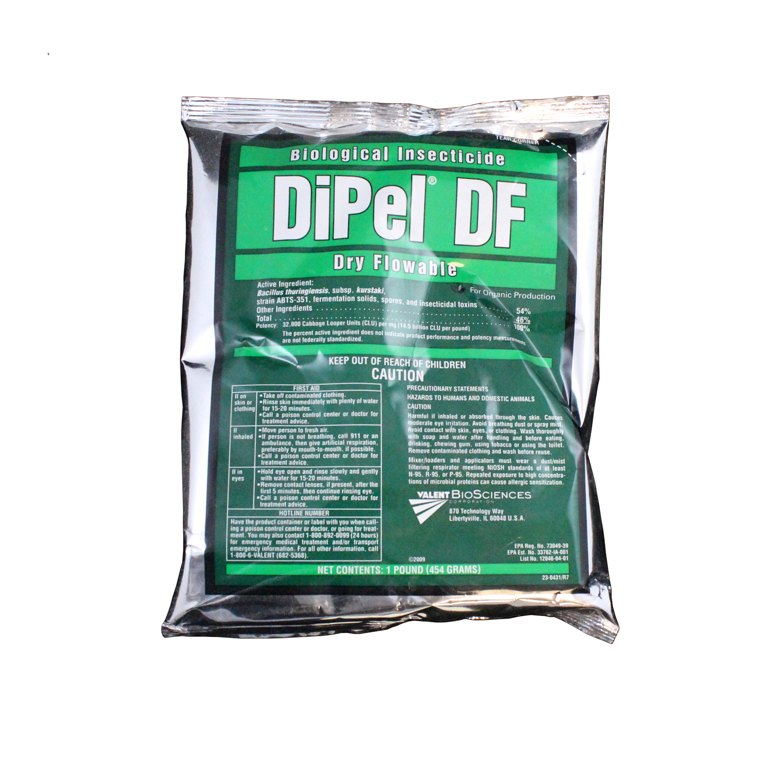 DiPel DF, 1 Pound Bag, Dry