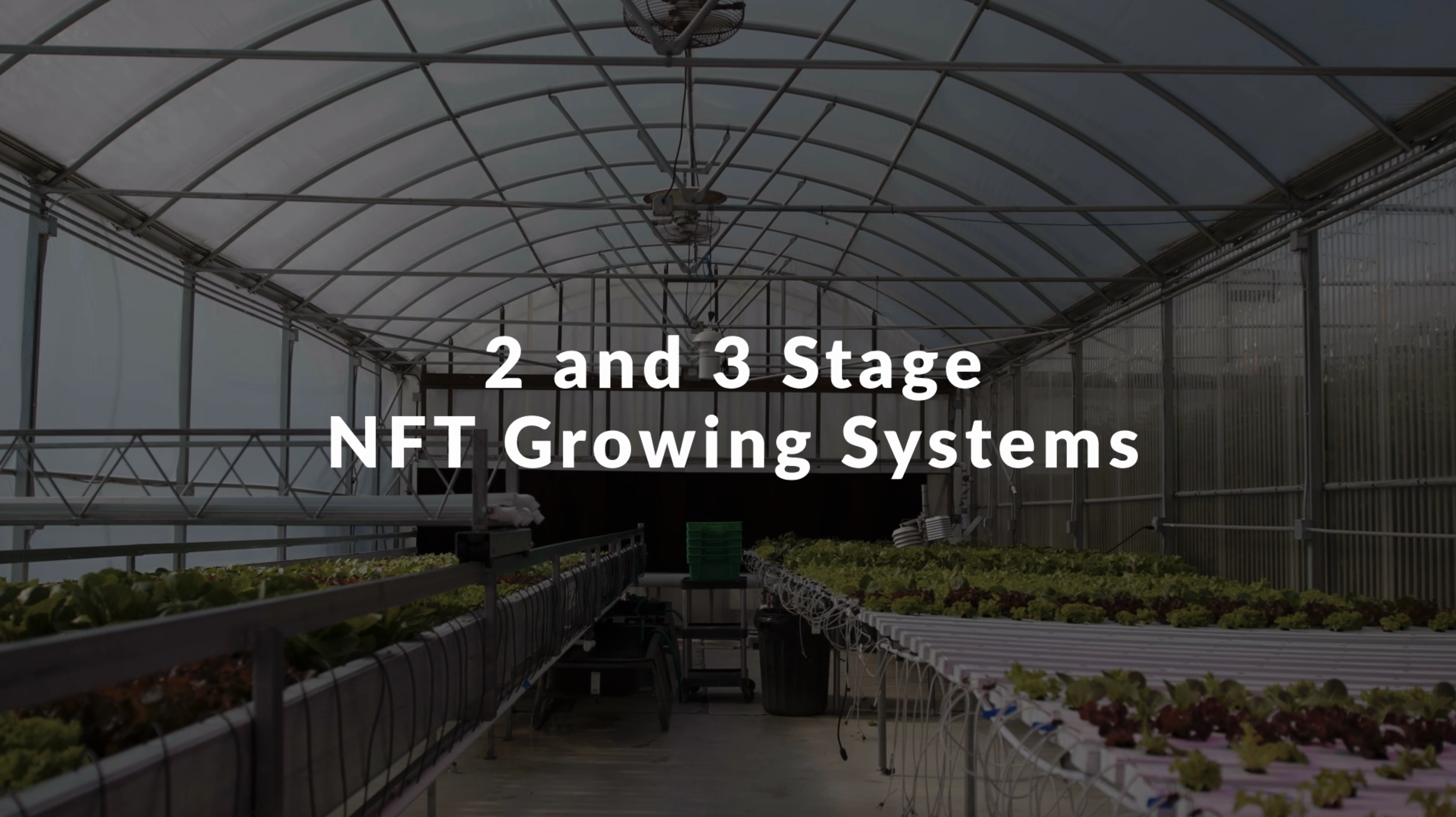 2 and 3 stage NFT Growing Systems