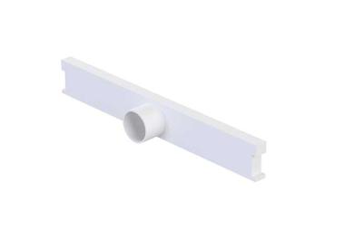 10 inch channel end cap with spout