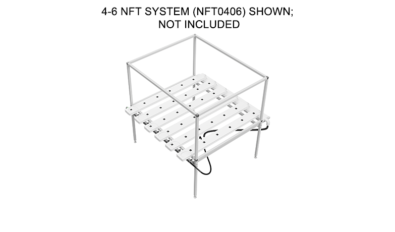 4-6 NFT system shown with light rack
