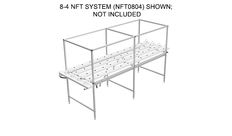 8-4 NFT system shown with light rack